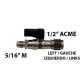ROBINET 1/2"F ACME GAUCHE - 5/16"M SAE AVEC EPINGLE