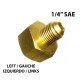 ADAPTATEUR POUR BOUTEILLE W21,7x1/14" GAUCHE - 1/4" SAE
