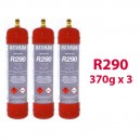 GAS R600a (isobutane) 3 x 420g BOTTLES