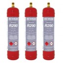 GAS R290 (propane) 3 x 370g BOTTLES