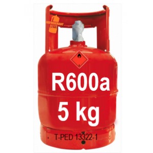 GAZ R600a (isobutane) BOUTEILLE 5 KG RECHARGEABLE
