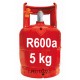 5 Kg GAS R600a (isobutano) BOTELLA RELLENABLE