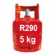 GAZ R290 (propane) BOUTEILLE 5 KG RECHARGEABLE