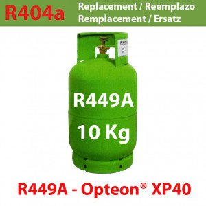 GAZ R449A (ex R404a) BOUTEILLE 10 KG RECHARGEABLE