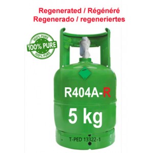 5 Kg GAS REFRIGERANTE R404a REGENERADO BOTELLA RELLENABLE
